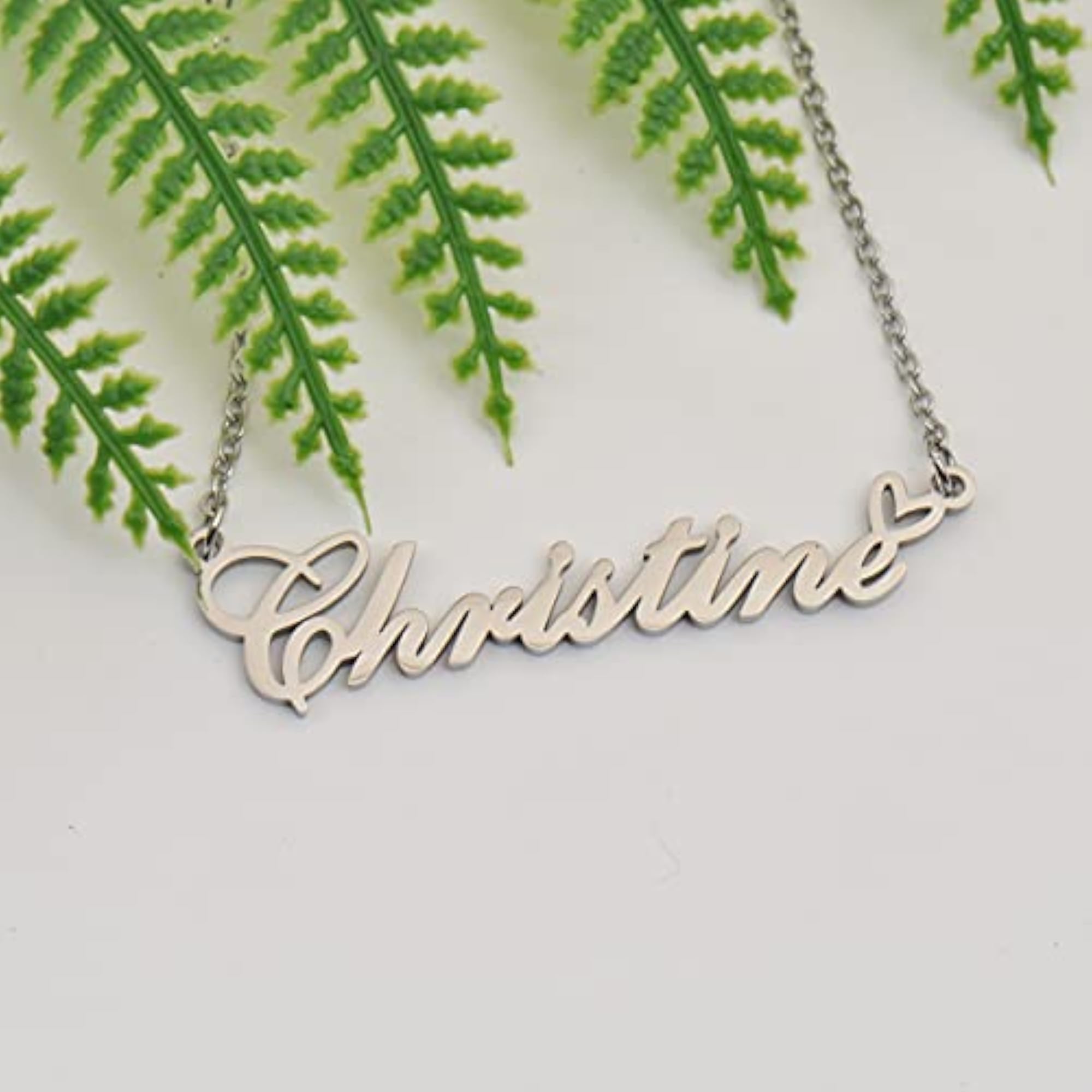 Personalized Custom Initial Pendant Name Necklace for Women
